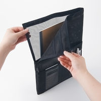 無印良品 ナイロンメッシュバッグインバッグ A4サイズ用 タテ型 黒 良品計画