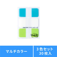 スリーエム(3M) ポストイット フィルムふせん 付箋 インデックス 厚口 透明 40mm×18mm マルチカラー4 1箱 686MC-4