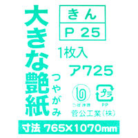 菅公工業 大きなつや紙 765×1070mm きん ア725 1枚