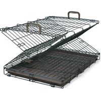 アイリスオーヤマ 折りたたみケージ OKE-750R アイアンブラックカラー 1個