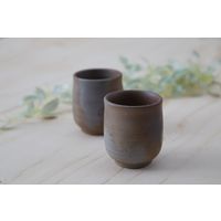 【ギフト包装】アートコミュニケーショ　備前焼　山天窯　棧切り　組湯呑　210120045　1個（直送品）