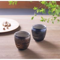 【ギフト包装】西日本陶器　陶悦窯　金銀色刷毛　ペア焼酎カップ　210121050　1個（直送品）