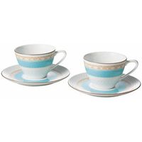 【ギフト包装】ノリタケカンパニーリミテド　ノリタケ　ハミングブルー　ペアカップ＆ソーサー　210135034　1個（直送品）