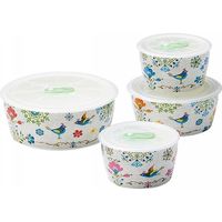 【ギフト包装】山勝美濃陶苑　ルーチェ　高気密レンジパック4点セット　210149087　1個（直送品）