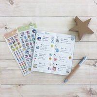 ワールドクラフト ママのためのスケジュールシール 小学生 W01-TSH-0017 1セット（5枚）（直送品）