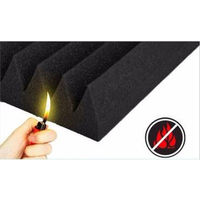 磁気研究所 高密度 音響ウェッジ 吸音パネル 60x60x5cm ブラック FA-BK60 HIDISC 1セット（6枚入）（直送品）