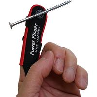 磁石付き指サック パワーフィンガー 赤色 PF81R 1個 アイガーツール（直送品）