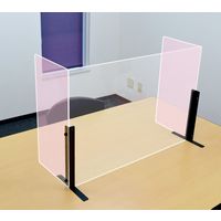 ティーエフサービス 卓上用パーテーション 4段階可動スタンドと幅600mmパネルセット ブラック TK4-3033BK6A 1セット（直送品）