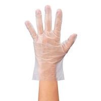 【使いきりポリエチレン手袋】 ショーワグローブ きれいな手つかいきり手袋（ポリエチレン TPE） 半透明 L 1箱（100枚入）