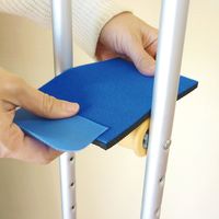 埼玉福祉会 松葉杖グリップ用カバー 「まきまきくん」 158-cover-500 ブルー 1枚   介援隊 W2329（直送品）