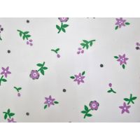 亀屋 ブルー防水食事用エプロン ロングサイズ 小花パープル 410823 1枚 E1631