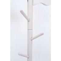 不二貿易 キッズポールハンガー リス 幅300×奥行300×高さ1240mm ホワイト 10784 1台（直送品）