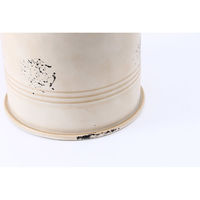 不二貿易 ブリキスツール 幅270×奥行270×高さ415mm アイボリー 26165 1個（直送品）