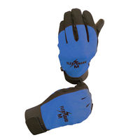 小野商事 PU手袋 フレキシガード タッチパネル対応 LLサイズ AG6751 青 1双