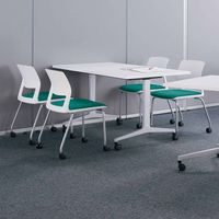 【組立設置込】コクヨ 160 布張りチェア 背カバー 肘付 4本脚 カーマイン CK-161RG1A8N 1脚（直送品）