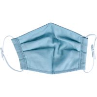 iiもの本舗 さわやかマスク 麻&綿生地 敏感肌用 ターコイズ フリーサイズ 1枚入 4589596693019 1枚入×5セット（直送品）