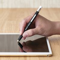 エレコム 法人用/鉛筆型タッチペン/黒色/導電繊維/簡易パッケージ P-TPENSBK 1個