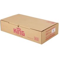 キングコーポレーション 長形3号 80g 森林認証Ｈｉソフトカラー ブルー 191112 1箱(1000枚入)（直送品）