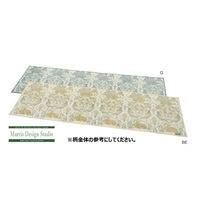 モリスデザインスタジオ キッチンマット FT1701 グリーン 50×120cm FT1701_17G 1枚 川島織物セルコン（直送品）