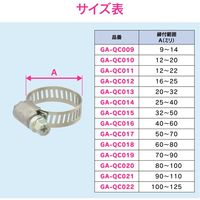 カクダイ ホースバンド 60~80ミリ ドライバー締め GA-QC018 1個