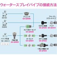 カクダイ エルボ ウォータースプレイパイプ用 接手 潅水 散水 GA-QF027 1個