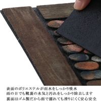 ベストコ 玄関マット 45×75cm ウェルカムストーン 泥落とし 水洗いOK エントランスラバーマット ND-471 4975970248133 1個
