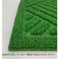 ベストコ 玄関マット 24×55cm グリーン 泥落とし 水洗いOK グラススタイルマット 芝生調 ND-611 4975970249789 1個