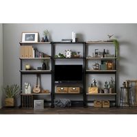 アイリスオーヤマ スタイルウォールラック ブラック/ブラック SWR-850 1台