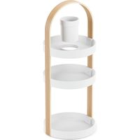 umbra（アンブラ） ベルウッド コスメティックオーガナイザー ホワイト/ナチュラル 21015098668 １個（直送品）