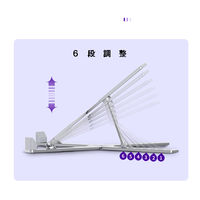 ノートPCスタンド コンパクトサイズ 11～17インチ対応 ノートパソコンスタンド VV-STAND-S-B ブラック 1個 Vodaview