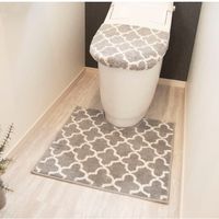 オカトー トイレマット 60×60cm モロッカン グレー 4905016013159 1個