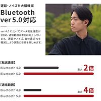 LIVIL audio 完全ワイヤレスイヤホン 完全独立型 Bluetooth イヤフォン LIV110 Qualcomm スペースブラック（直送品）