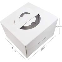 貝印 KHS ケーキボックス(15cm) ホワイト #000DL6341 1箱
