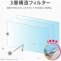MSソリューションズ 不織布マスク ふつうサイズ 50枚入り PL-FM03WH50EF 2箱（直送品）