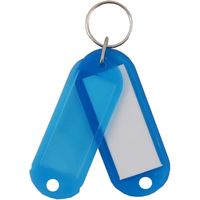 アイ・エス キーホルダー名札 両面ハードL 青 INM-01-BU 1パック