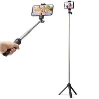 スマホスタンド 三脚/自撮り棒（2wayタイプ） ～6.5インチまで対応 スマホホルダー P-STSRSMBK 1個 エレコム（直送品）