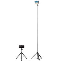 スマホスタンド 三脚ロングタイプ（最大高さ160cm） ～6.5インチまで対応 スマホホルダー P-STSRSLBK 1個 エレコム（直送品）