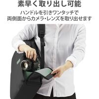 カメラバッグ リュック オフトコ off toco 2way 撥水加工 14インチPC収納 ブラック DGB-S043BK エレコム 1個