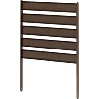 タカショー アルミガーデンフェンス ブラウン 580 2枚セット HGK-FE01B/2S 1セット（直送品）