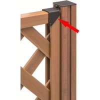 タカショー ウッディープラフェンス用柱固定金具 間柱 MNO-K01 1セット