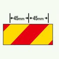 安全興業 ダイヤテープ 45mm巾 赤黄 NRY-45 1セット(10巻:1巻×10個)（直送品）