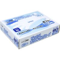 フジリンクス ぴったりポリエンボスグローブ　外エンボス　ブルー　M 32-5715 1セット(100枚×60箱 合計6000枚入)（直送品）