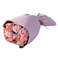 アデリー バラブーケピンク8本&フィナンシェ&ワイルドストロベリーティーバッグセット9個 WEWFT10+RB-P8 1箱（直送品）