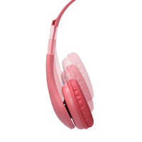 ヘッドセット こども用 両耳 USB接続 回転式マイクアーム レッド HS-KD01URD 1個 エレコム