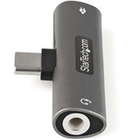Startech.com USB Type-C イヤホンジャック 変換アダプタ/60W PD 同時充電対応/3.5mm TRRS ジャック CDP235APDM