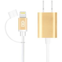 PGA LightningコネクタAC充電器タフケーブルタイプ 1A ケーブル長1.2m ゴールド PG-LAC10A23GD 1個（直送品）