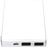 PGA micro USBタフケーブル付き モバイルバッテリー5000mAh ホワイト PG-LBJ50A02WH 1個（直送品）