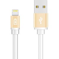 PGA Lightningコネクタ用 USBフラットケーブル 0.8m ゴールド PG-LC08M23GD 1本（直送品）