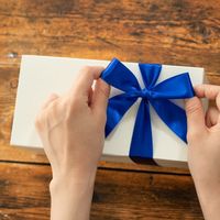 ヘッズ サテンリボンROYALBLUE25mm 2535R 1セット(1巻×5)