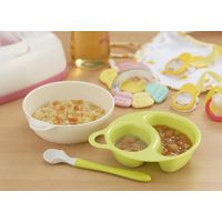 イノマタ化学 #1127 離乳食プレート グリーン 1個（直送品）